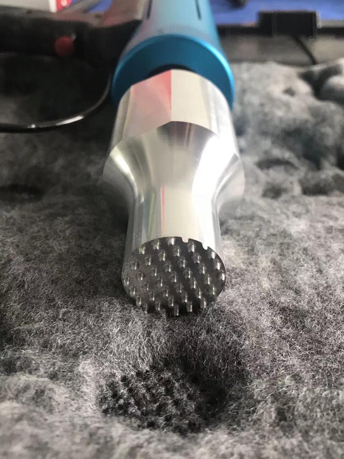 汽车隔吸音棉与棉或塑料件手持式超声波点焊接机 汽车隔吸音棉与棉或塑料件手持式超声波点焊接机