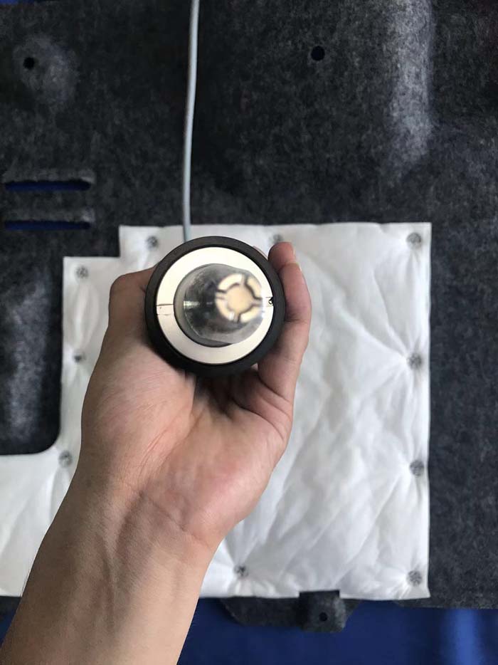 汽车隔吸音棉与棉或塑料件手持式超声波点焊接机 汽车隔吸音棉与棉或塑料件手持式超声波点焊接机